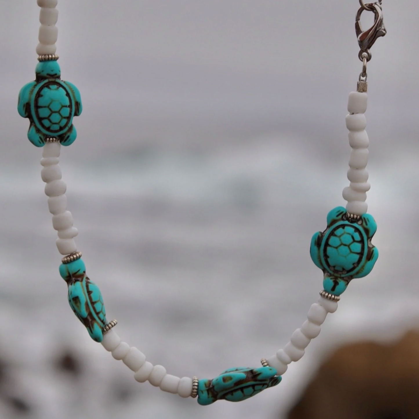 Beaded Turtle Necklace