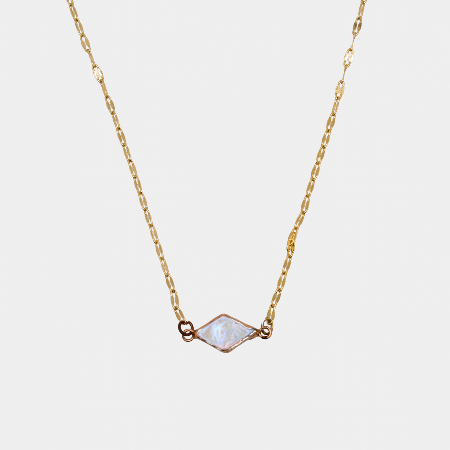 Diamond Pearl Necklace