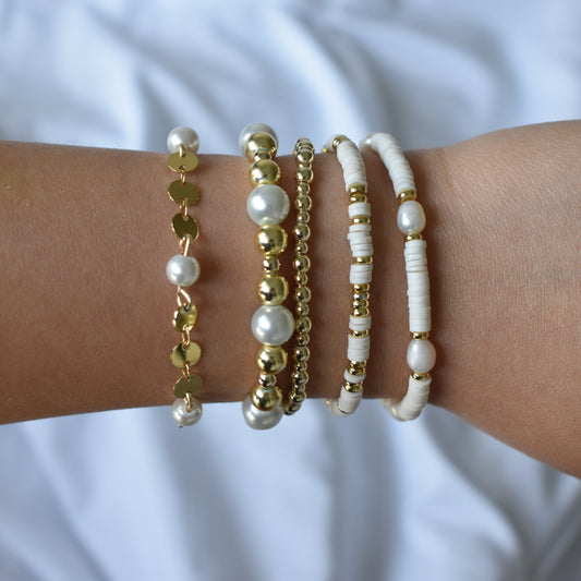 Pearly Gold Bracelet