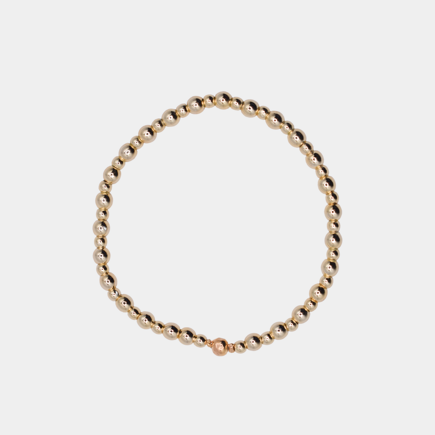 Gold Stretchy Bubble Bracelet