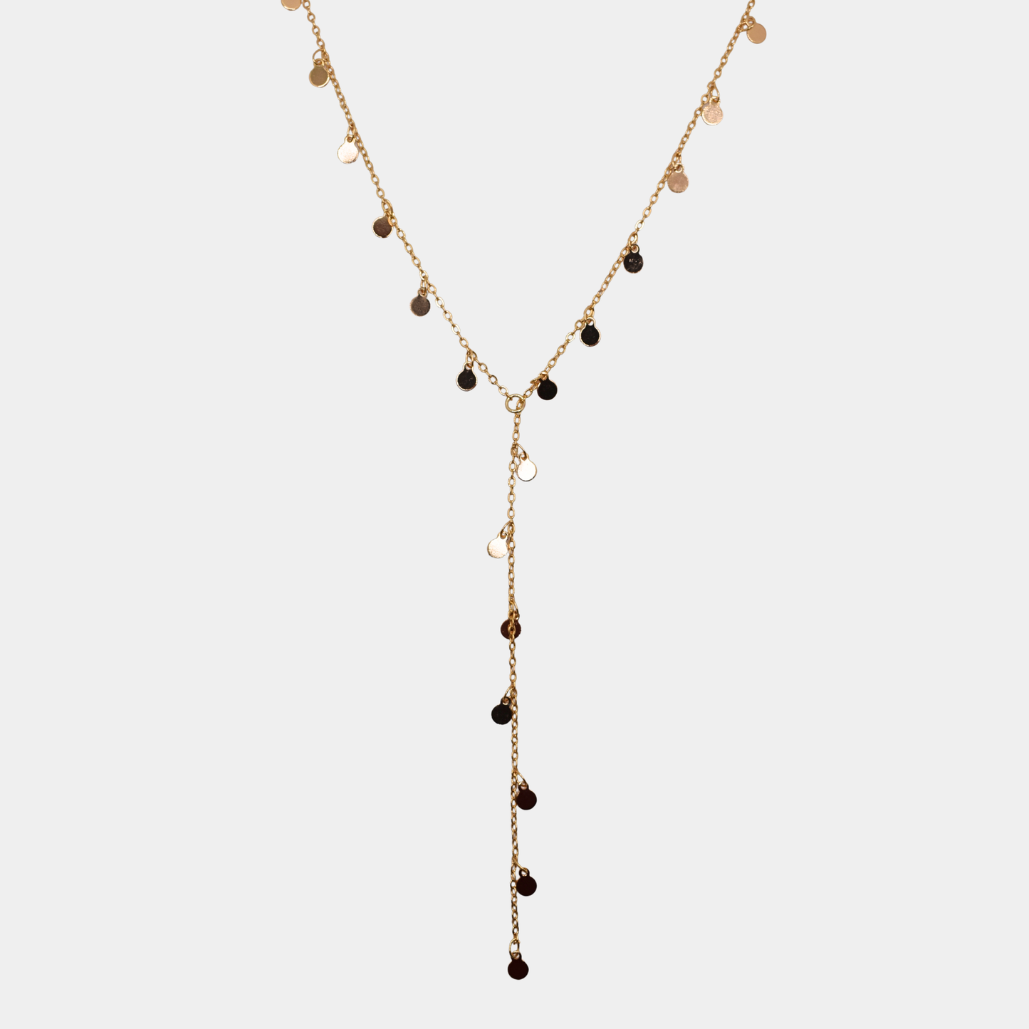 Coin Lariat Necklace