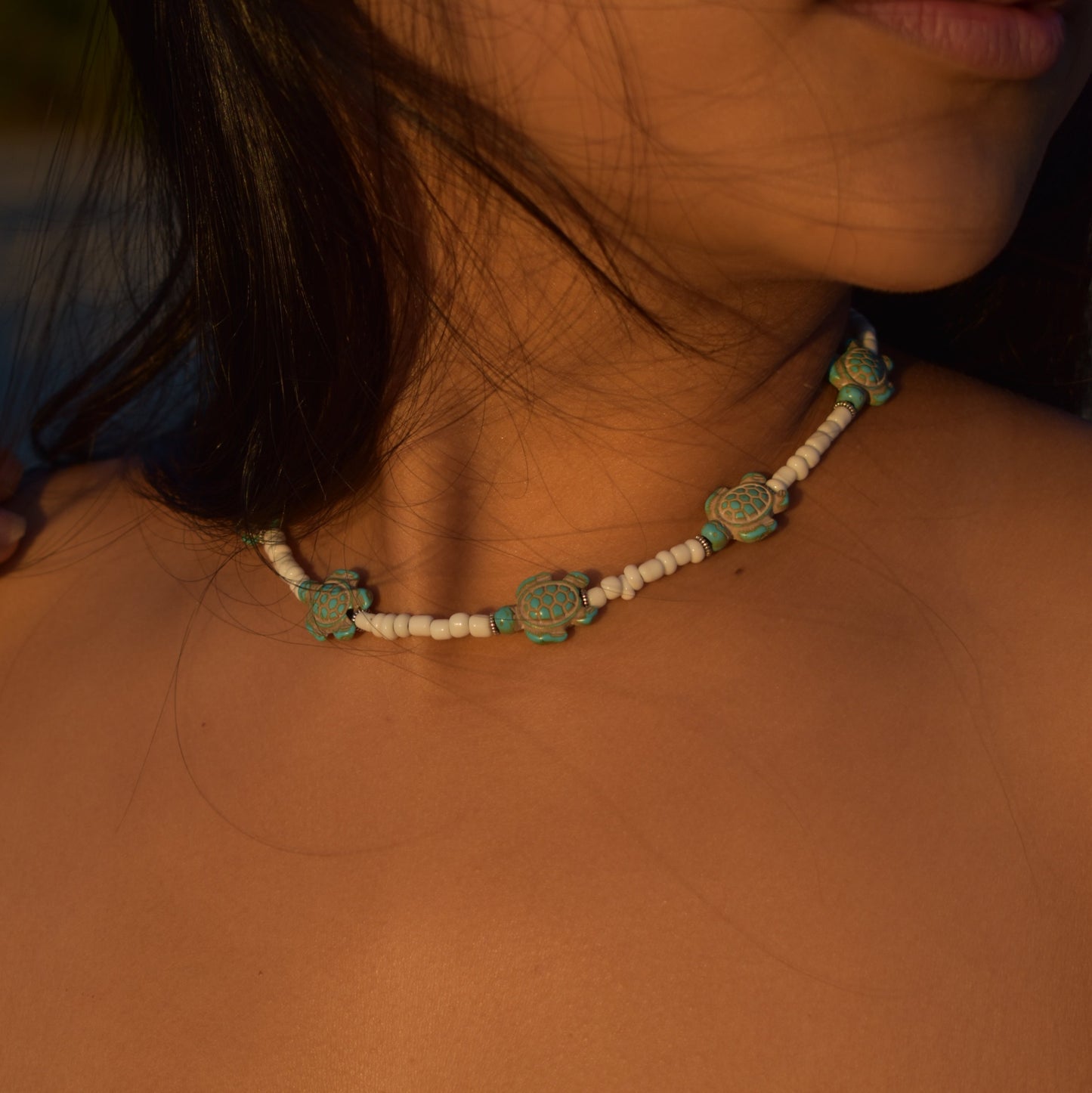 Beaded Turtle Necklace