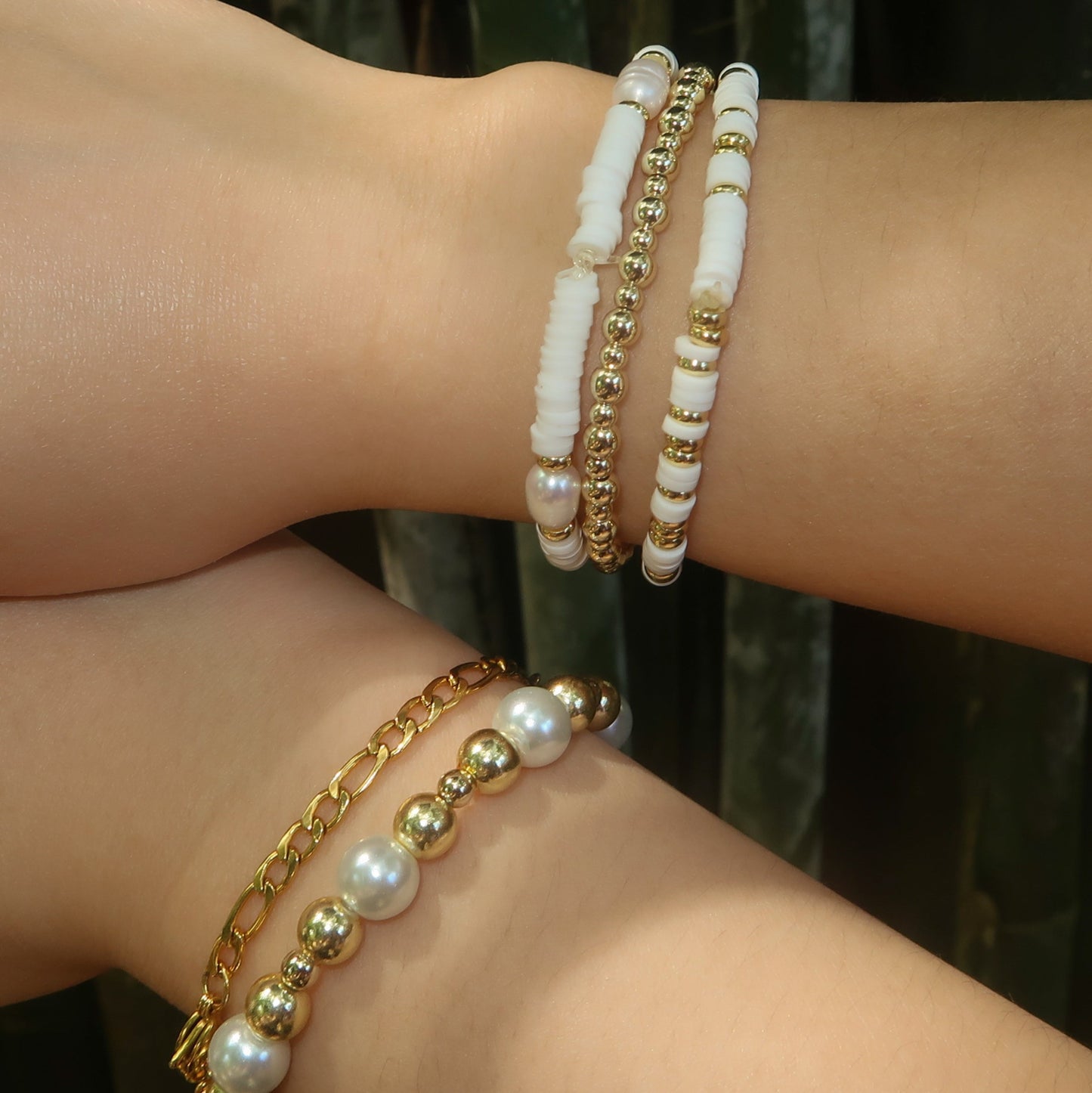 Pearly Gold Bracelet